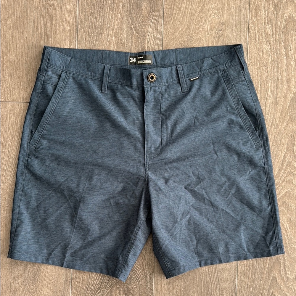 LIKE NEW Hurley x Nike Dry Fit Men's Navy Blue Hybrid Shorts size 34